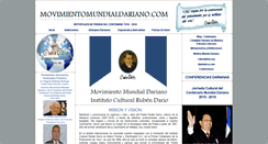 Desktop Screenshot of movimientomundialdariano.com